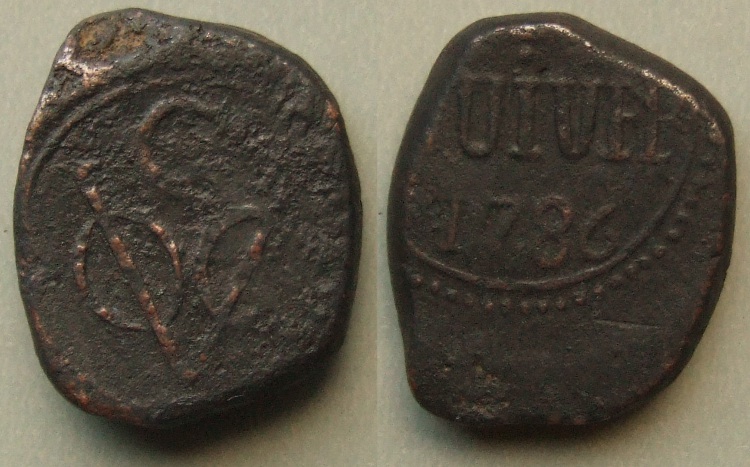 Ceylon 1786 stuiver Ceylon 1786 stuiver